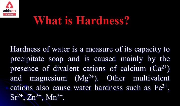 What is hardness of water