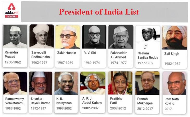 President of India List From 1947 to 2022 [Updated]