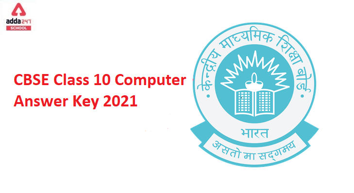 CBSE Computer Application Class 10 Answer Key 2021 for Term-1_30.1