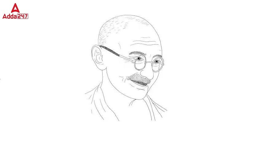 mahatma gandhi drawing