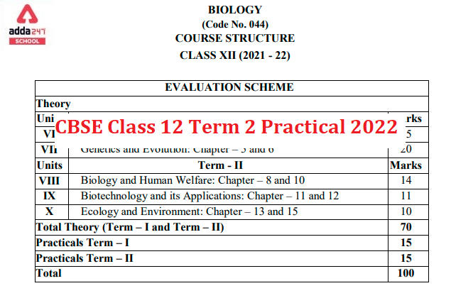 CBSE Term 2 Practical Class 10, 12 Exam Dates_30.1