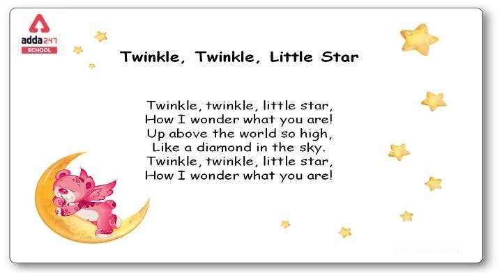 Twinkle Twinkle Little Star How I Wonder What You are, Poem_30.1