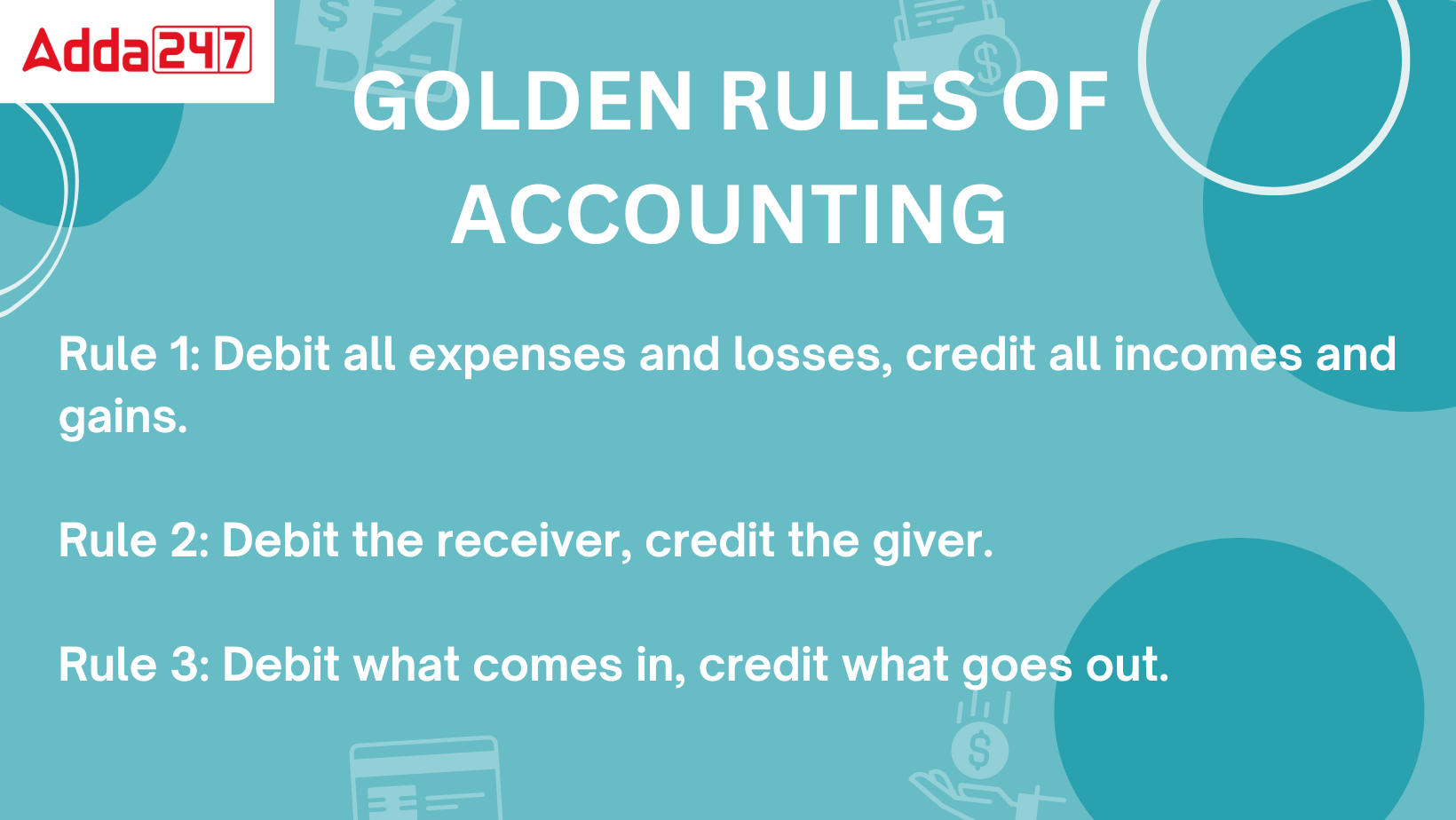 Golden Rules of Accounting with Examples PDF