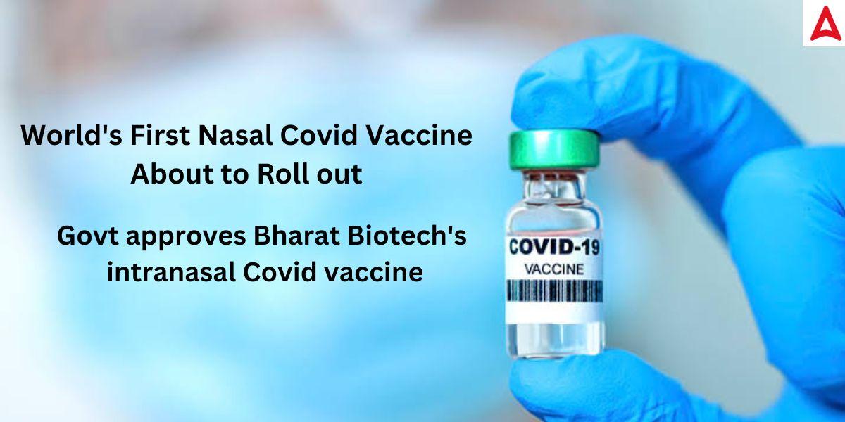 Worlds first Nasal Covid Vaccine.