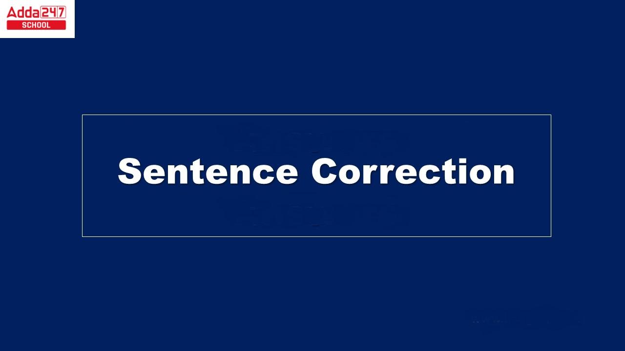 sentence correction