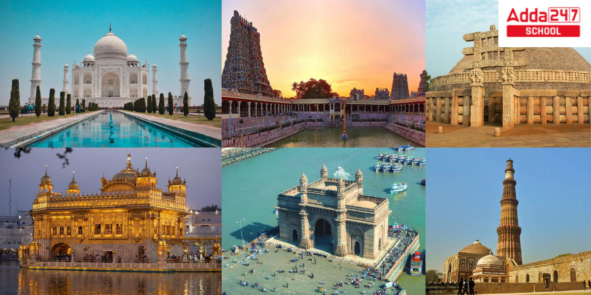 Name of historical monuments in India