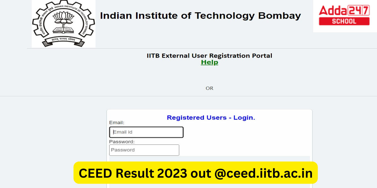 CEED Result 2023 out @ceed.iitb.ac.in