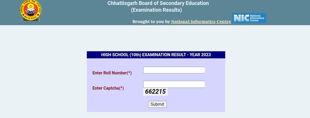 CGBSE 10th Result 2023