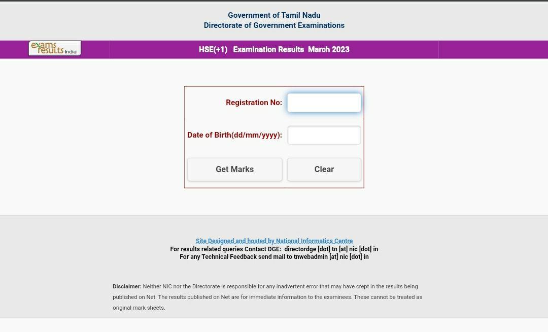 TN 11th Result 2023 Out, Tamil Nadu HSE +1 Result Link_3.1