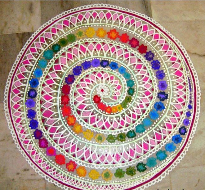 Diwali Rangoli Easy Design 2024: Simple Rangoli Designs for Competition with Message -_35.1