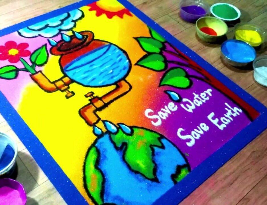 Diwali Rangoli Easy Design 2024: Simple Rangoli Designs for Competition with Message -_37.1