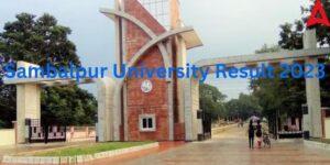 Sambalpur University Result 2023