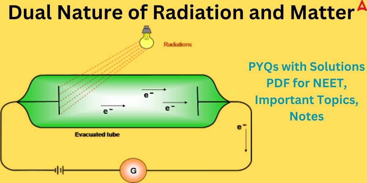 Dual Nature of Radiation and Matter