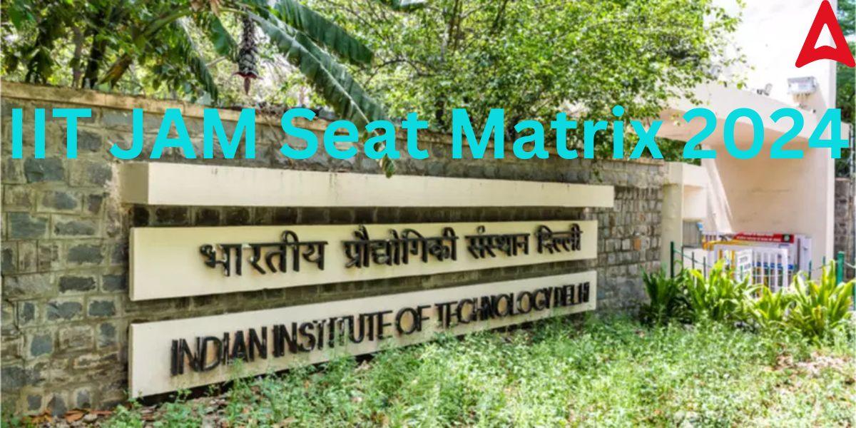 IIT JAM Seat Matrix 2024