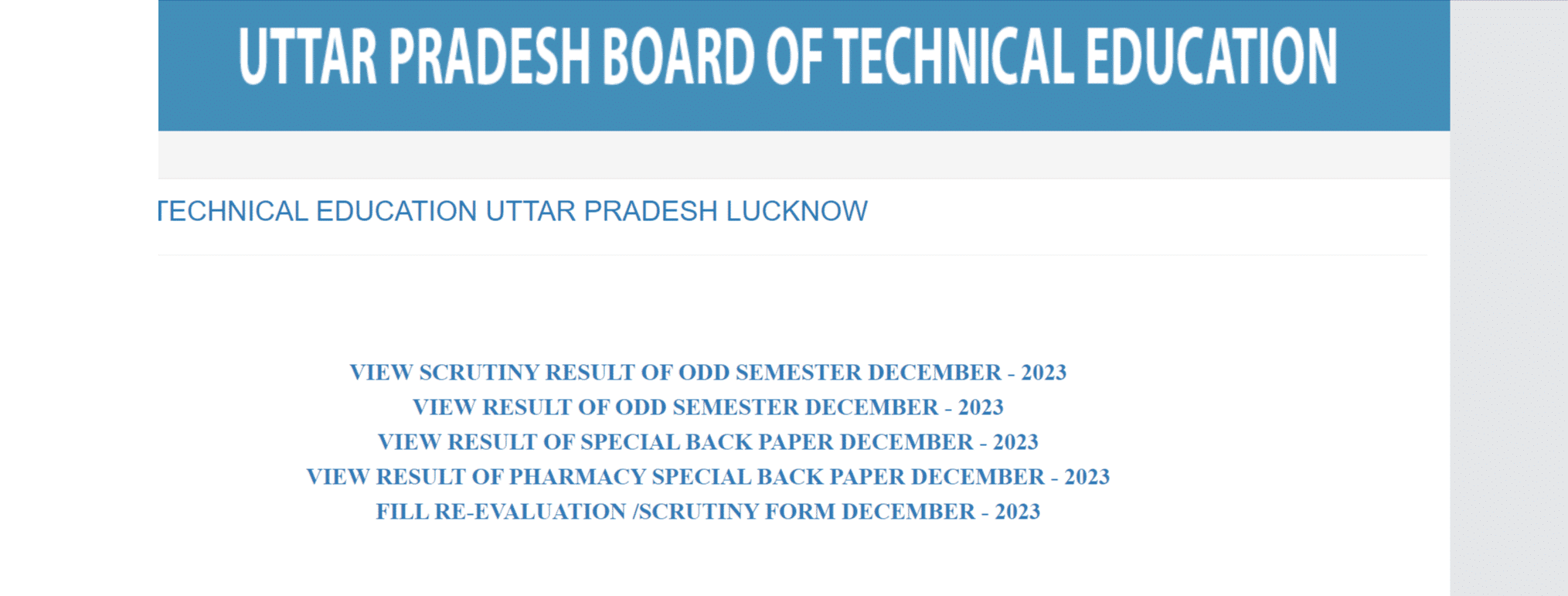 BTEUP Revaluation Result 2024 Out for 2nd, 4th, 6th Even Semesters at www.bteup.ac.in_4.1