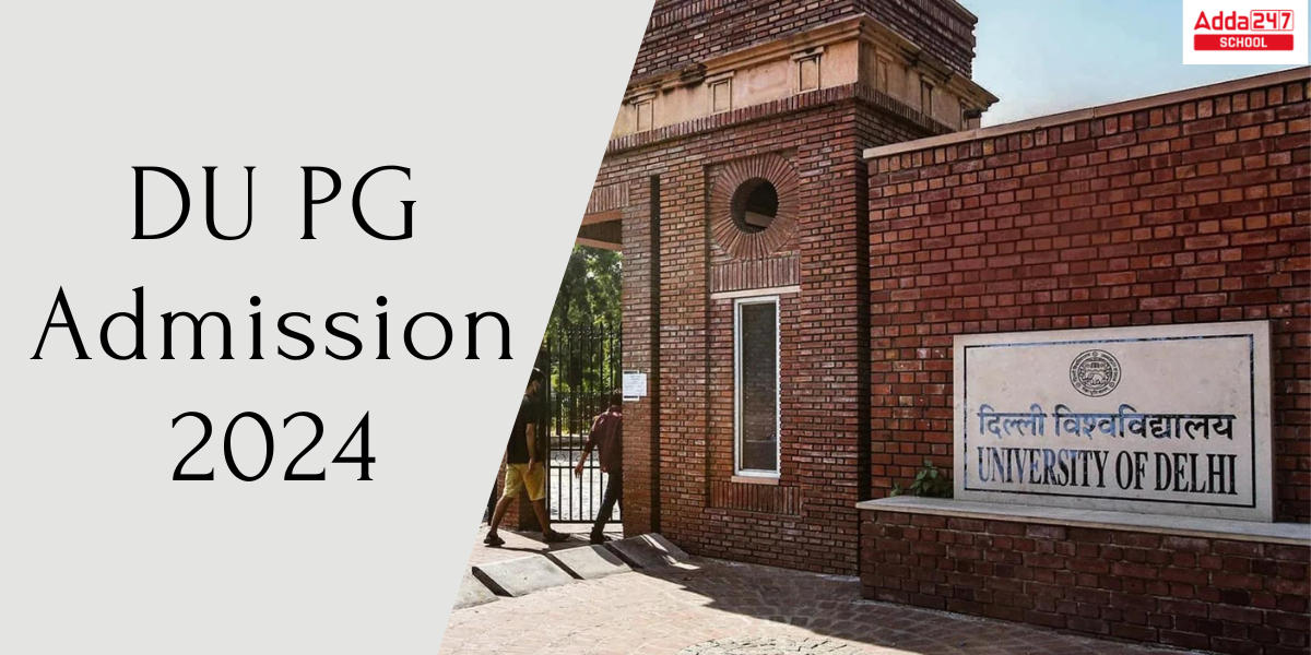 DU PG Admission 2024