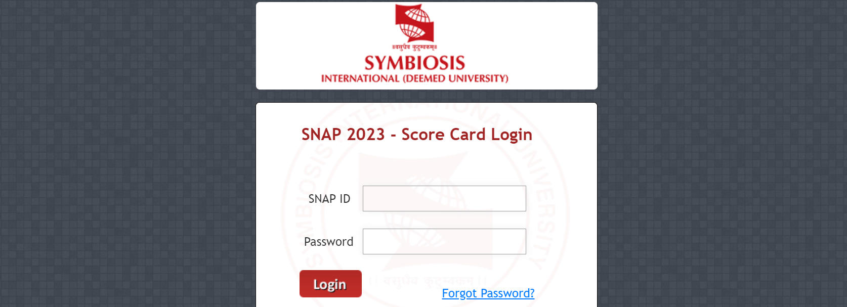SNAP Result 2023 Link