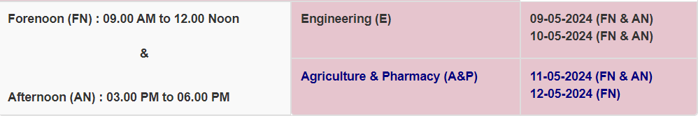 TS EAPCET 2024 Exam Date