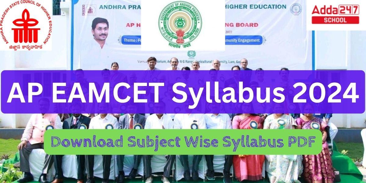 AP EAMCET Syllabus 2024