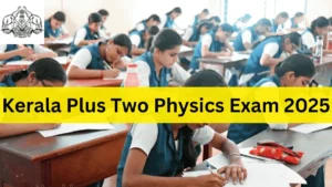 Kerala Plus Two Physics Question Paper with Answer Key 2025