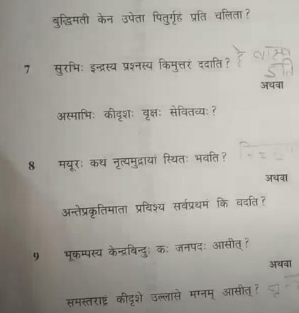 MP Board Class 10th Sanskrit Question Paper 2024, Download Answer Key PDF_11.1