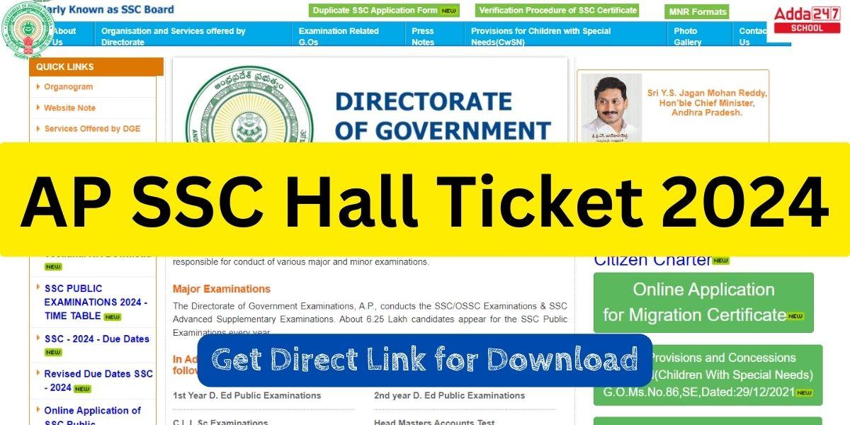 AP SSC Hall Ticket 2024