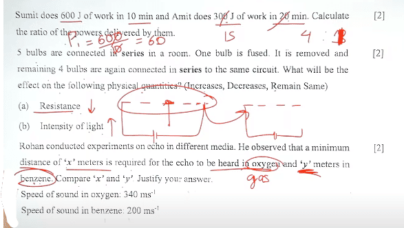 ICSE Physics Question Paper 2024, Solved Physics Answer Key_7.1