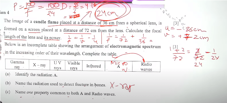 ICSE Physics Question Paper 2024, Solved Physics Answer Key_9.1