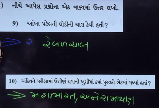 GSEB SSC Gujarati Question Paper 2024, Gujarati Answer Key PDF_6.1