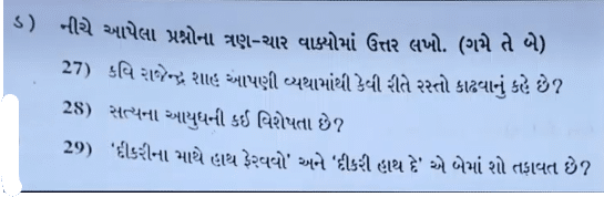 GSEB SSC Gujarati Question Paper 2024, Gujarati Answer Key PDF_13.1