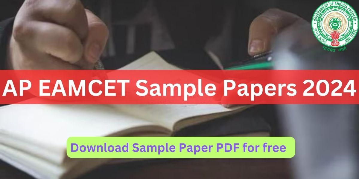 AP EAMCET Sample Papers 2024