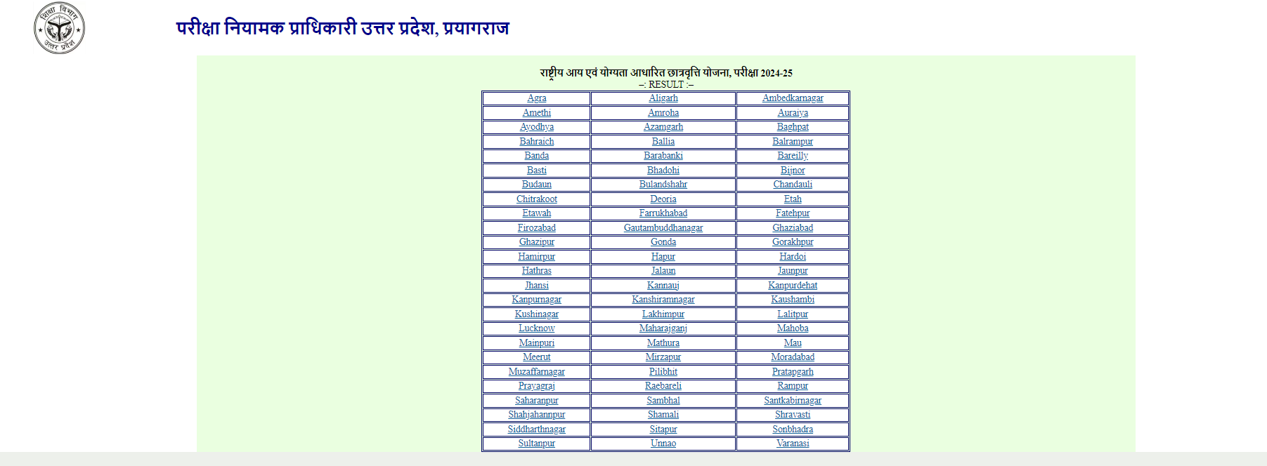 NMMS UP Result 2024