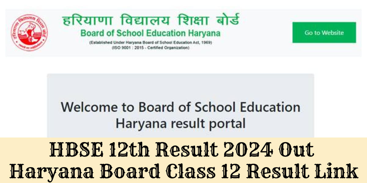 HBSE 12th Result 2024 Out, Check Online HBSC Haryana Board Link ...