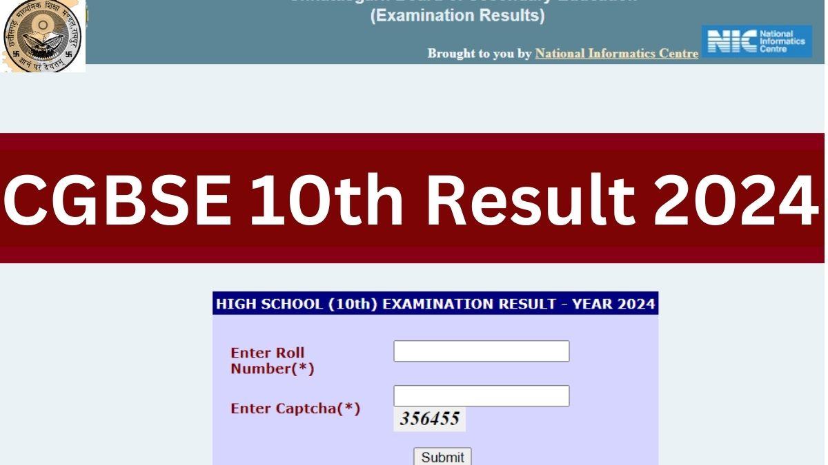 CGBSE 10th Result 2024