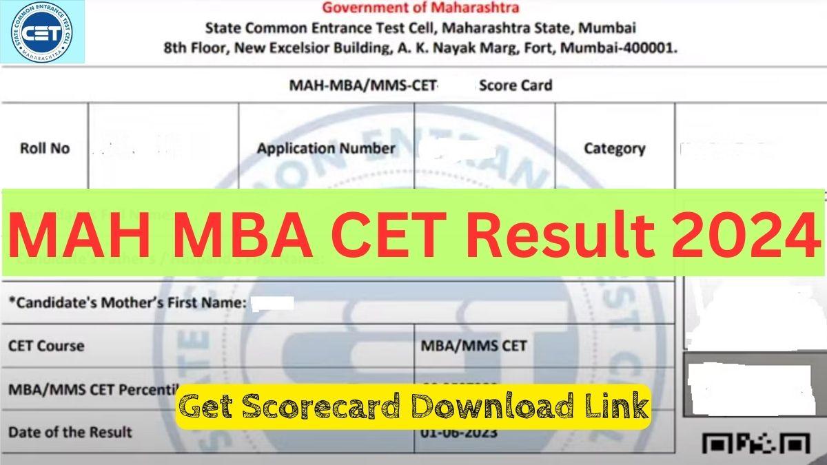 MAH MBA CET Result 2024