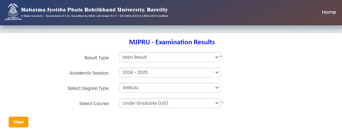 MJPRU Result