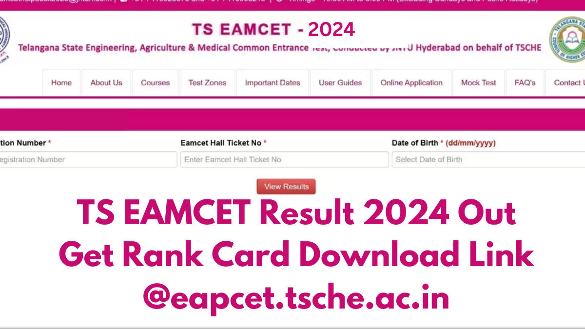 TS EAMCET Result 2024