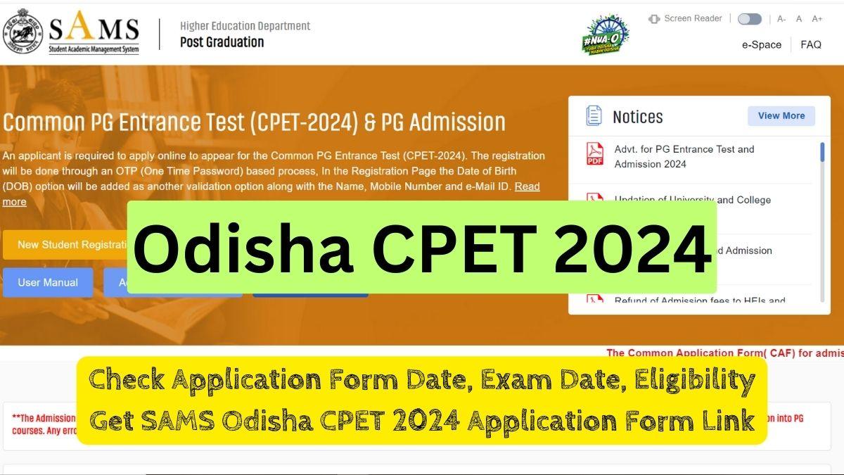 Odisha CPET 2024