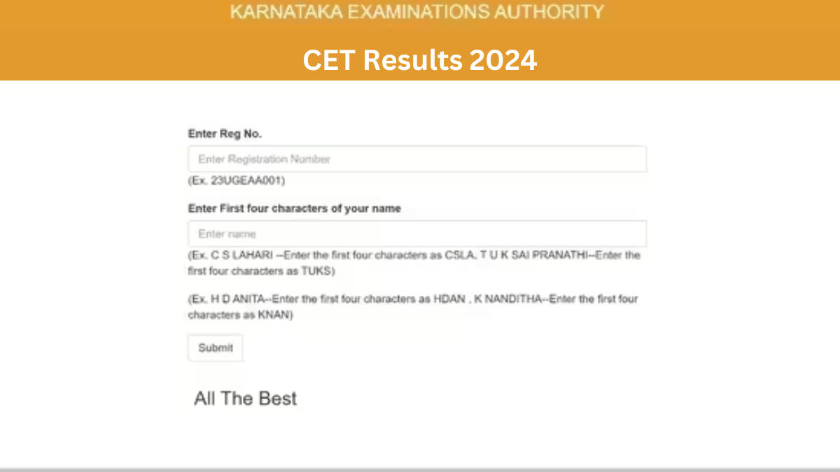 KCET Results 2024