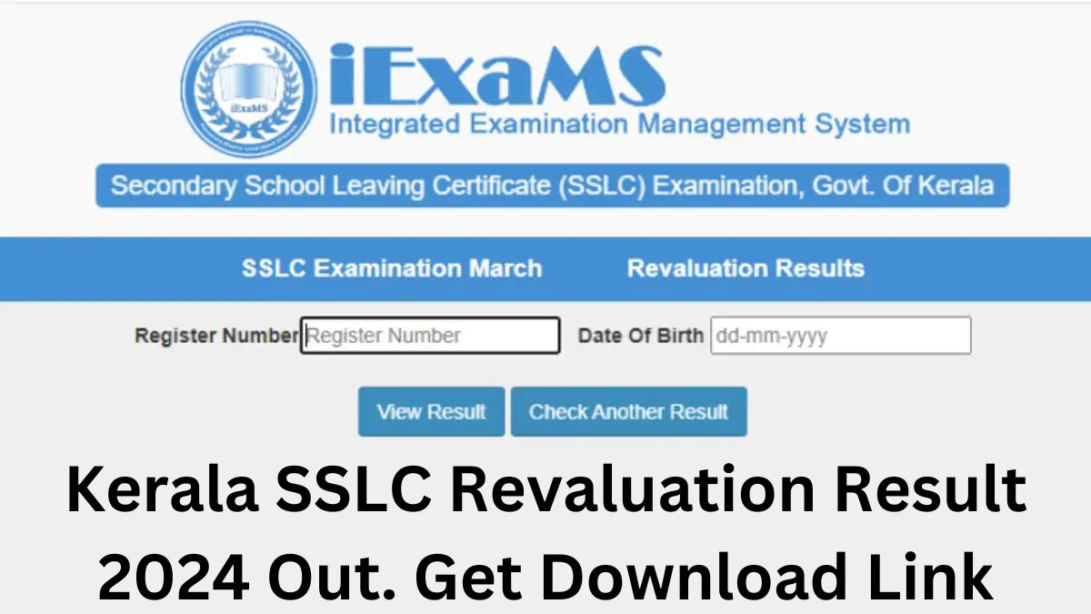 Kerala SSLC Revaluation Result 2024