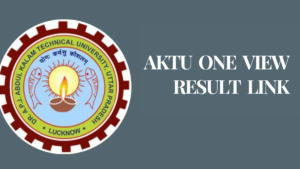 AKTU One View Result 2024