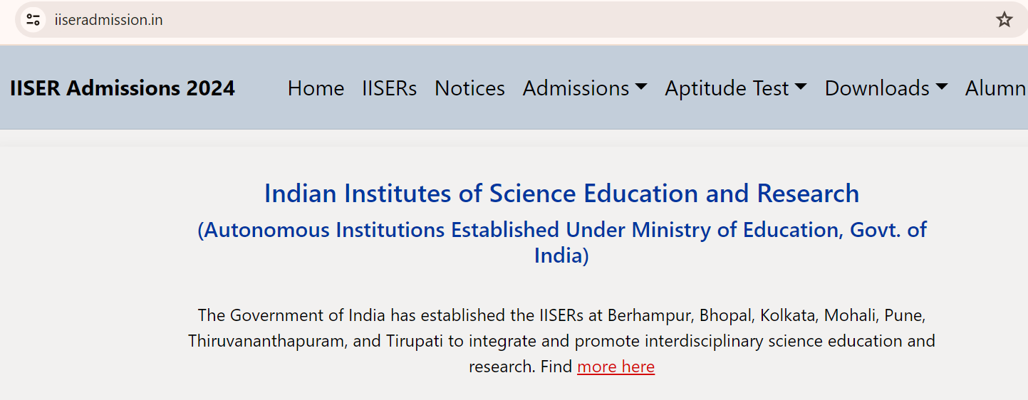 IISER Result 2024