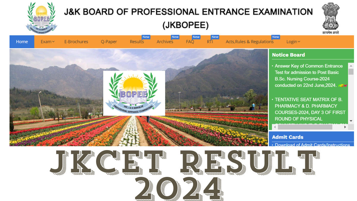 JKCET Result 2024