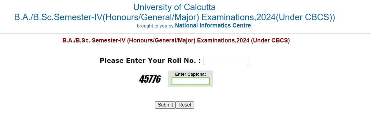 Calcutta University Result 2024 for B.A./B.Sc. Semester-IV (Honours/General/Major) Examinations has been released at wbresults.nic.in, Students can check the Calcutta University 4th Semester Result 2024