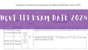 NCVT ITI Exam Date 2024