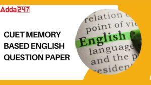 CUET English Question Paper 2025