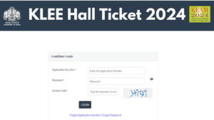 KLEE Hall Ticket 2024