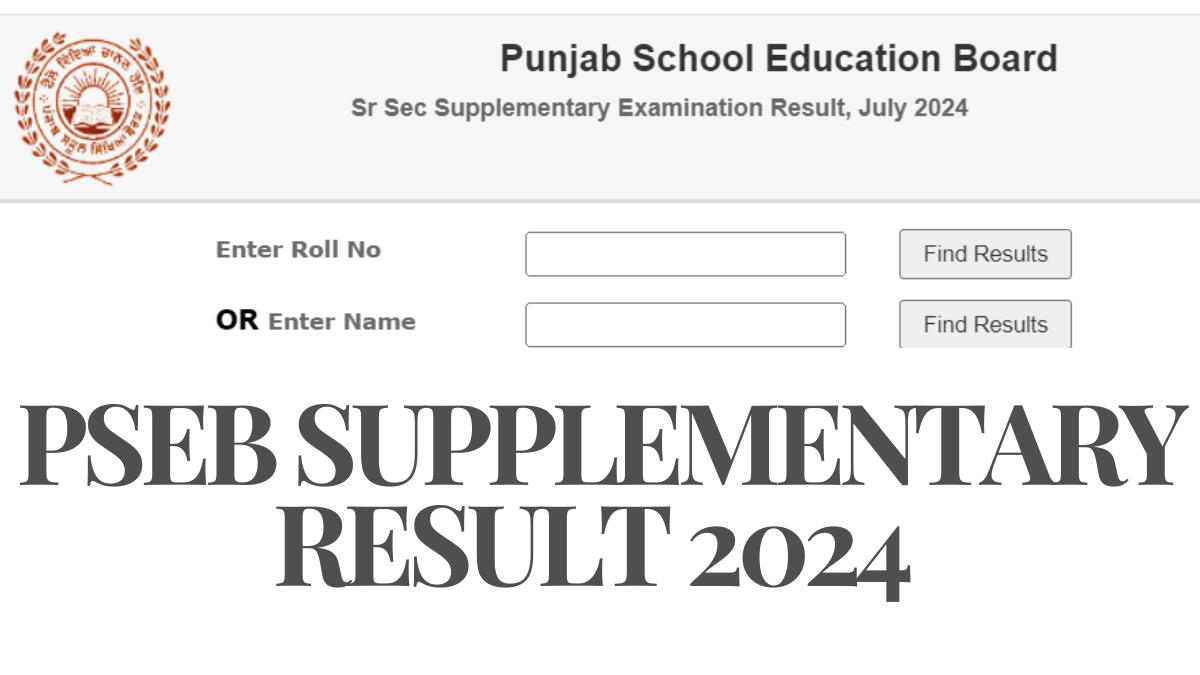 PSEB Supplementary Result 2024