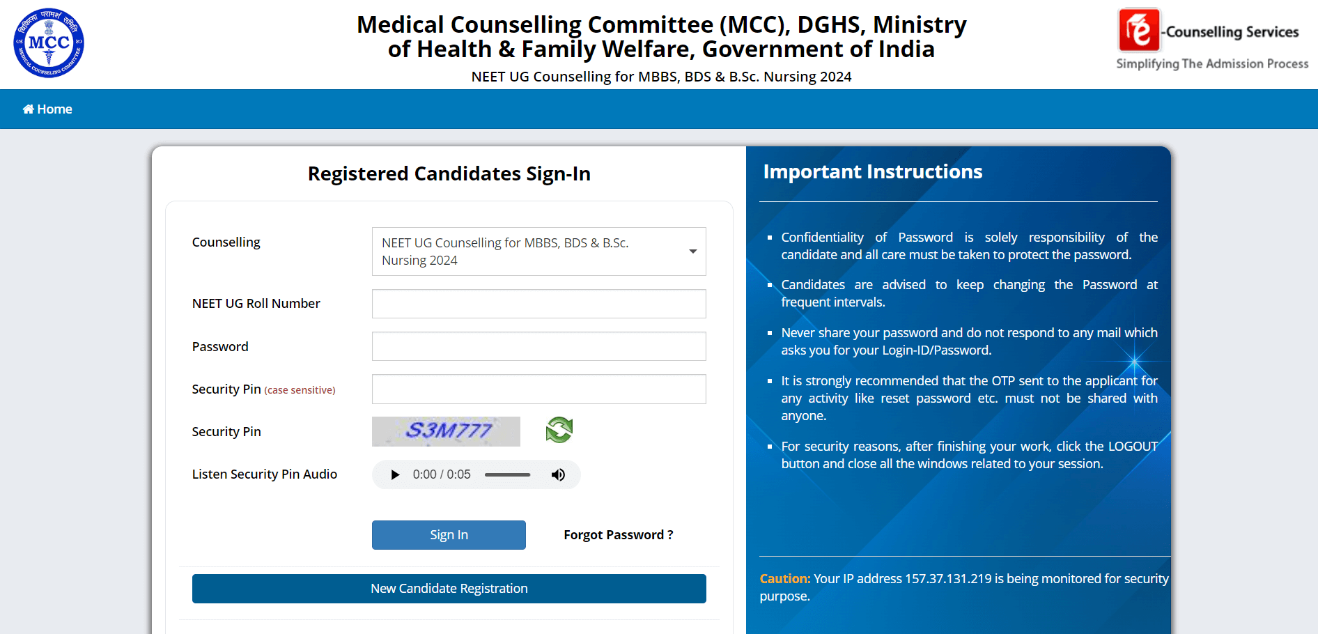 NEET Counselling 2024