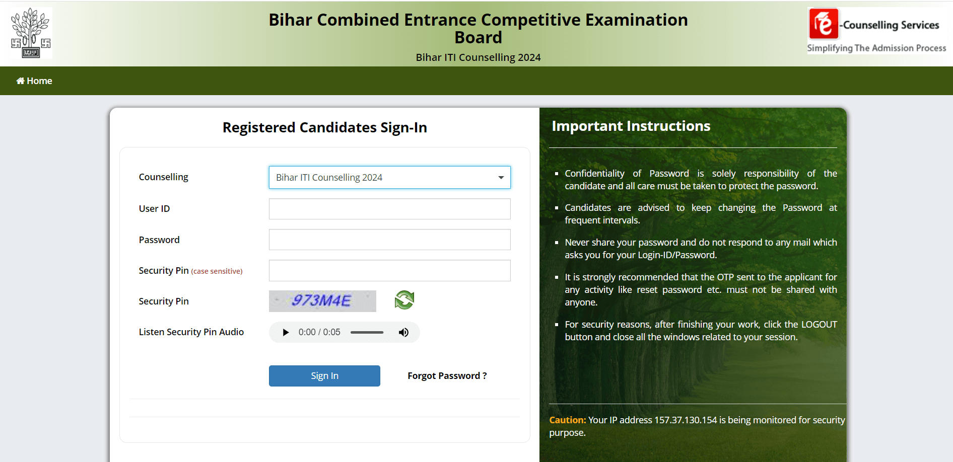 Bihar ITICAT Seat Allotment Result 2024